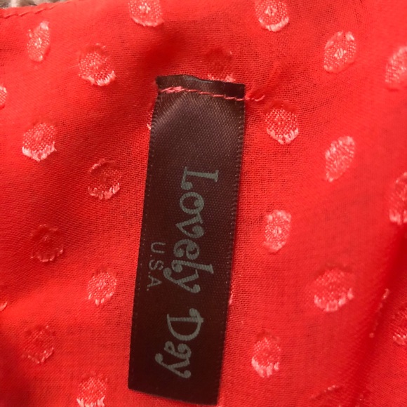 Sheer Red Tank - Picture 2 of 2